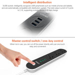 Ổ cắm du lịch văn phòng gia đình LDNIO SC3301 3 cổng USB, Chiều dài cáp: 1.6m, Phích cắm US, SAS8610AUS, SAS8610BUS, SAS8610EU, SAS8610UK