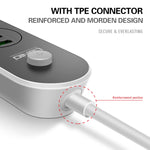 Ổ cắm du lịch văn phòng gia đình LDNIO SC3301 3 cổng USB, Chiều dài cáp: 1.6m, Phích cắm US, SAS8610AUS, SAS8610BUS, SAS8610EU, SAS8610UK