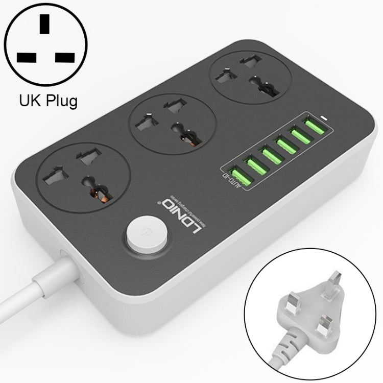 Ổ cắm đa năng du lịch văn phòng gia đình LDNIO SC3604 6 cổng USB, chiều dài cáp: 2m, phích cắm US, SAS8611AUK, SAS8611AUS, SAS8611BUK, SAS8611BUS, SAS8611EU