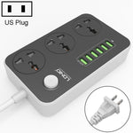 Ổ cắm đa năng du lịch văn phòng gia đình LDNIO SC3604 6 cổng USB, chiều dài cáp: 2m, phích cắm US, SAS8611AUK, SAS8611AUS, SAS8611BUK, SAS8611BUS, SAS8611EU