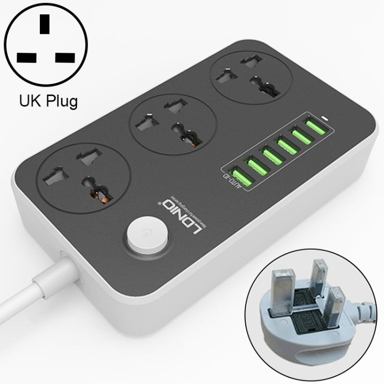 Ổ cắm đa năng du lịch văn phòng gia đình LDNIO SC3604 6 cổng USB, chiều dài cáp: 2m, phích cắm US, SAS8611AUK, SAS8611AUS, SAS8611BUK, SAS8611BUS, SAS8611EU