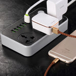 Ổ cắm đa năng du lịch văn phòng gia đình LDNIO SC3604 6 cổng USB, chiều dài cáp: 2m, phích cắm US, SAS8611AUK, SAS8611AUS, SAS8611BUK, SAS8611BUS, SAS8611EU