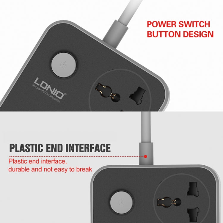 Ổ cắm đa năng du lịch văn phòng gia đình LDNIO SC3604 6 cổng USB, chiều dài cáp: 2m, phích cắm US, SAS8611AUK, SAS8611AUS, SAS8611BUK, SAS8611BUS, SAS8611EU