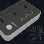 Ổ cắm đa năng du lịch văn phòng gia đình LDNIO SC3604 6 cổng USB, chiều dài cáp: 2m, phích cắm US, SAS8611AUK, SAS8611AUS, SAS8611BUK, SAS8611BUS, SAS8611EU