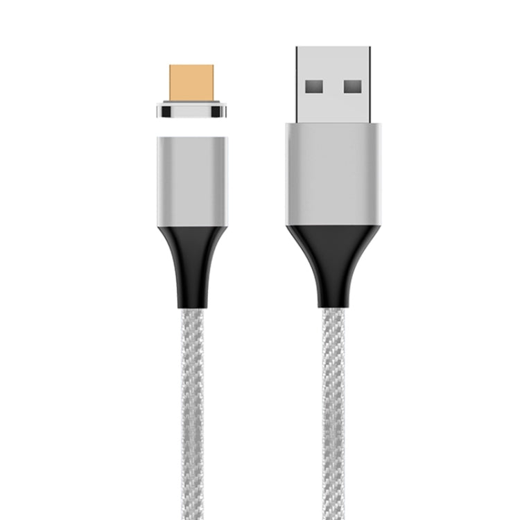Cáp dữ liệu từ USB sang Micro USB bện nylon có nam châm M11 5A, chiều dài cáp: 2m, Micro USB