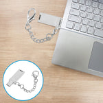 Bộ chuyển đổi cổng Mini hợp kim nhôm USB 2.0 cái sang USB-C / Type-C đực kèm dây xích
