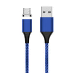 Cáp dữ liệu từ USB sang USB-C / Type-C bện nylon có nam châm M11 3A, chiều dài cáp: 2m, USB-C / Type-C