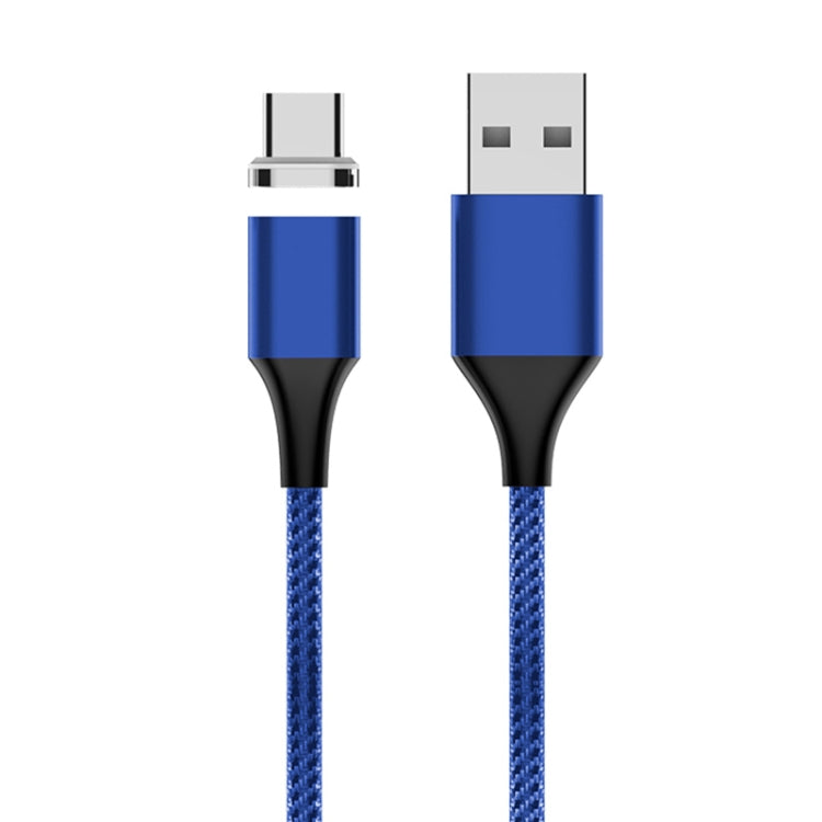 Cáp dữ liệu từ USB sang USB-C / Type-C bện nylon có nam châm M11 3A, chiều dài cáp: 2m, USB-C / Type-C