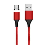 Cáp dữ liệu từ USB sang USB-C / Type-C bện nylon có nam châm M11 3A, chiều dài cáp: 2m, USB-C / Type-C