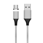 Cáp dữ liệu từ USB sang USB-C / Type-C bện nylon có nam châm M11 3A, chiều dài cáp: 2m, USB-C / Type-C