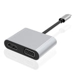 Trạm kết nối đa chức năng 2 trong 1 USB-C / Type-C sang HDMI+VGA HUB