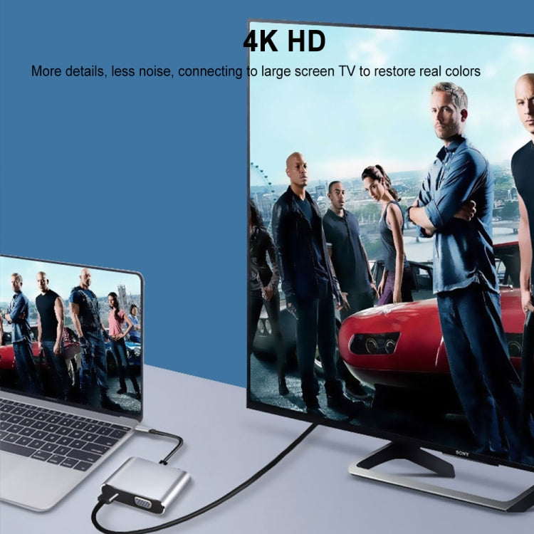 Trạm kết nối đa chức năng 2 trong 1 USB-C / Type-C sang HDMI+VGA HUB