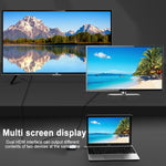 Trạm kết nối đa chức năng 2 trong 1 USB-C / Type-C sang hai cổng HDMI HUB