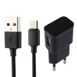 Bộ sạc USB nhận dạng thông minh 5V 2.1A kèm cáp sạc USB sang USB-C / Type-C dài 1m, phích cắm EU