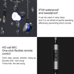 Tai nghe thể thao âm nhạc HiFi nhét tai bốn đơn vị QKZ CK9