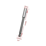 5 Chiếc Đầu Khoan Điện 1/4 Thanh Kết Nối Nam Châm Mạnh Thanh Mở Rộng Khoan Tay Khớp Nhanh, Chiều Dài: 100mm, Khớp 100mm