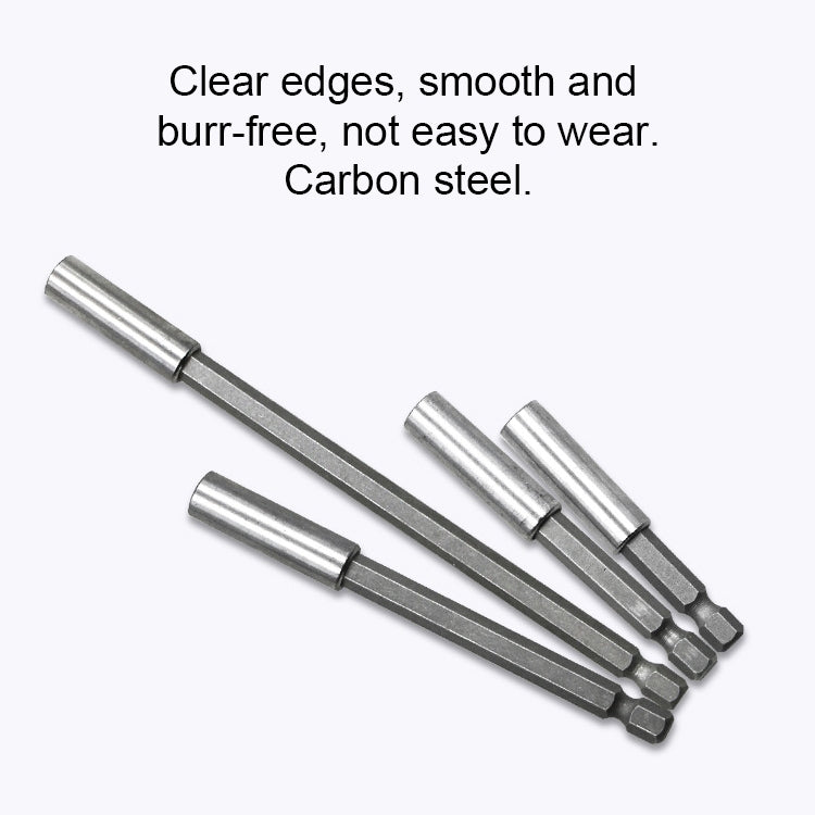 5 Chiếc Đầu Khoan Điện 1/4 Thanh Kết Nối Nam Châm Mạnh Thanh Mở Rộng Khoan Tay Khớp Nhanh, Chiều Dài: 100mm, Khớp 100mm