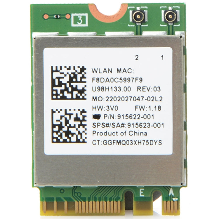 Card mạng không dây băng tần kép RTL8822BE AC 433M Bluetooth 4.0 cho Dell / ASUS / Toshiba / Sony / Acer, RTL8822BE