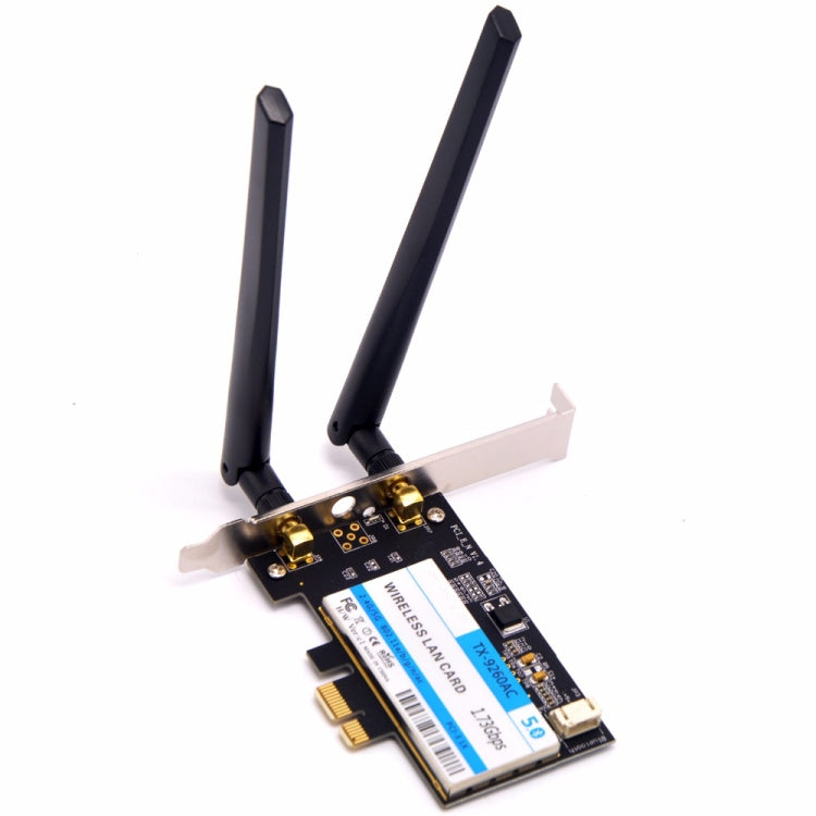 TX-9260AC Bộ chuyển đổi WiFi Desktop PCI-e Wireless-AC băng tần kép 802.11ac 1730Mbps + Bluetooth 5.0 WLAN cho Intel 9260ac, TX-9260AC 1730Mbps