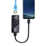 Cáp chuyển đổi USB-C / Type-C sang RJ45 mạng Gigabit Ethernet dài 15cm, RJ45