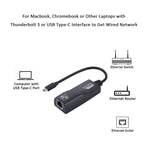Cáp chuyển đổi USB-C / Type-C sang RJ45 mạng Gigabit Ethernet dài 15cm, RJ45