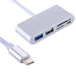 Đầu đọc thẻ đa năng 5 trong 1 Micro SD + SD + USB 3.0 + USB 2.0 + Micro USB sang USB-C / Type-C OTG cho máy tính bảng, điện thoại thông minh, PC, 5 trong 1 (Bạc), 5 trong 1 (Vàng)