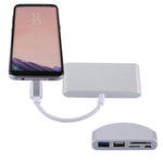 Đầu đọc thẻ đa năng 5 trong 1 Micro SD + SD + USB 3.0 + USB 2.0 + Micro USB sang USB-C / Type-C OTG cho máy tính bảng, điện thoại thông minh, PC, 5 trong 1 (Bạc), 5 trong 1 (Vàng)