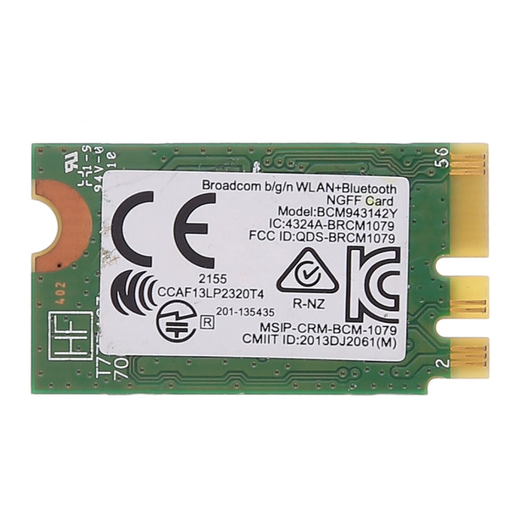 Card mạng không dây BCM943142Y M.2 NGFF 150Mbps 802.11b/g/n Bluetooth 4.0, BCM943142Y