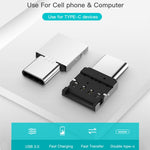 Bộ chuyển đổi OTG Mini hợp kim nhôm USB-C / Type-C đực sang USB cái