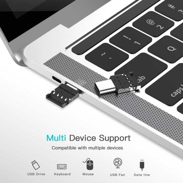Bộ chuyển đổi OTG Mini hợp kim nhôm USB-C / Type-C đực sang USB cái