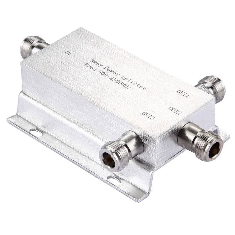 Bộ chia nguồn 3 chiều Adapter N cái 800-2500MHz, Bộ chia nguồn 3 chiều