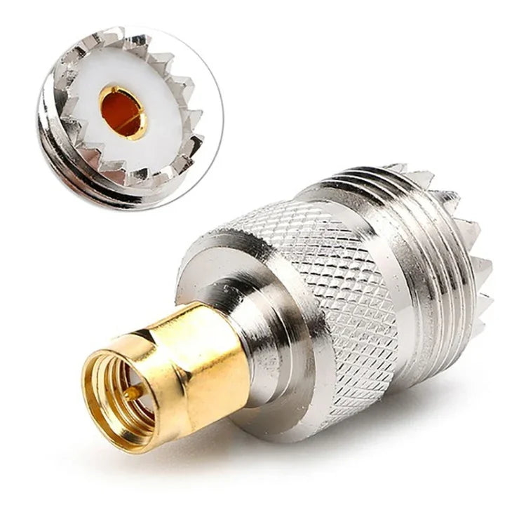 Đầu nối RF đồng trục SMA đực sang UHF cái, đực sang UHF cái