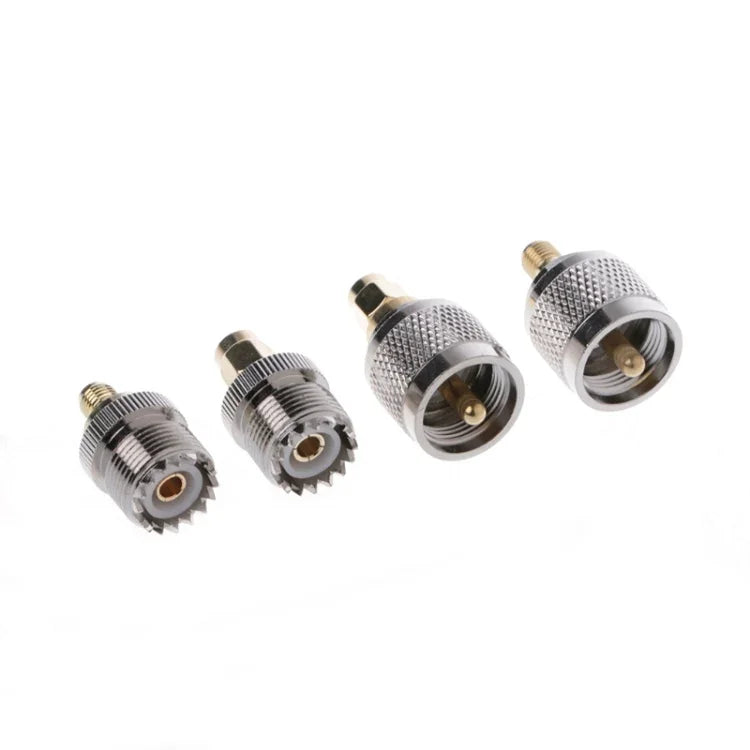 Bộ chuyển đổi 4 cái / Bộ A13 PL259 / SO239 sang SMA đực / cái loại đầu nối RF