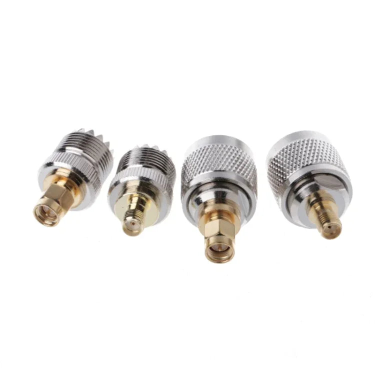 Bộ chuyển đổi 4 cái / Bộ A13 PL259 / SO239 sang SMA đực / cái loại đầu nối RF