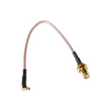 Cáp bện RG316 SMA Female sang MMCX Male góc phải, Chiều dài: 15cm