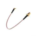 Cáp bện RG316 SMA Female sang MMCX Male góc phải, Chiều dài: 15cm