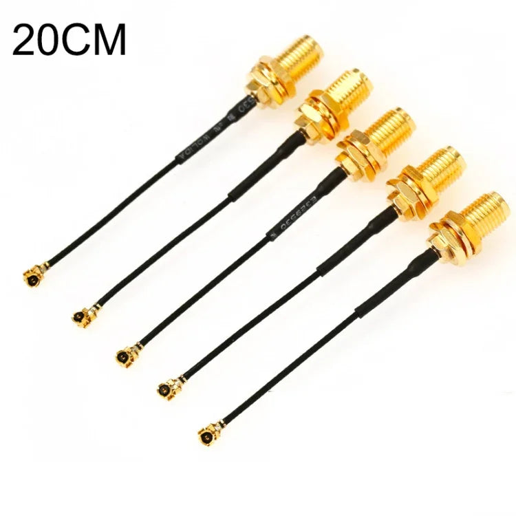 5 cái / Bộ cáp bện chuyển đổi RG178 Ufl / IPX / IPEX sang SMA cái, chiều dài: 20cm, 20cm