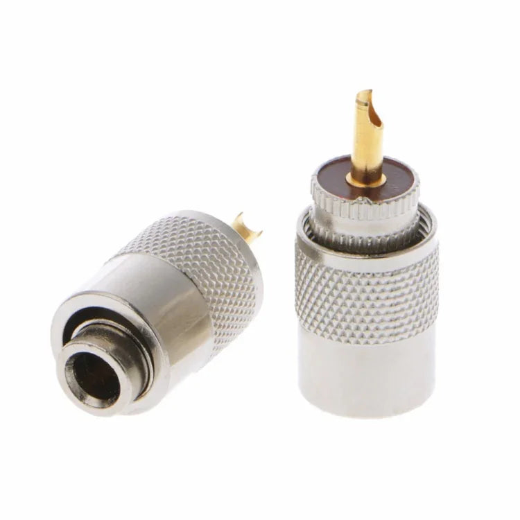 10 cái đầu nối UHF PL-259 đực hàn cho cáp đồng trục RG8X
