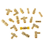 Bộ đầu nối SMA đực cái 18 cái / Bộ bộ chuyển đổi đầu cắm ăng-ten bộ chuyển đổi đồng trục