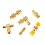 Bộ đầu nối SMA đực cái 18 cái / Bộ bộ chuyển đổi đầu cắm ăng-ten bộ chuyển đổi đồng trục