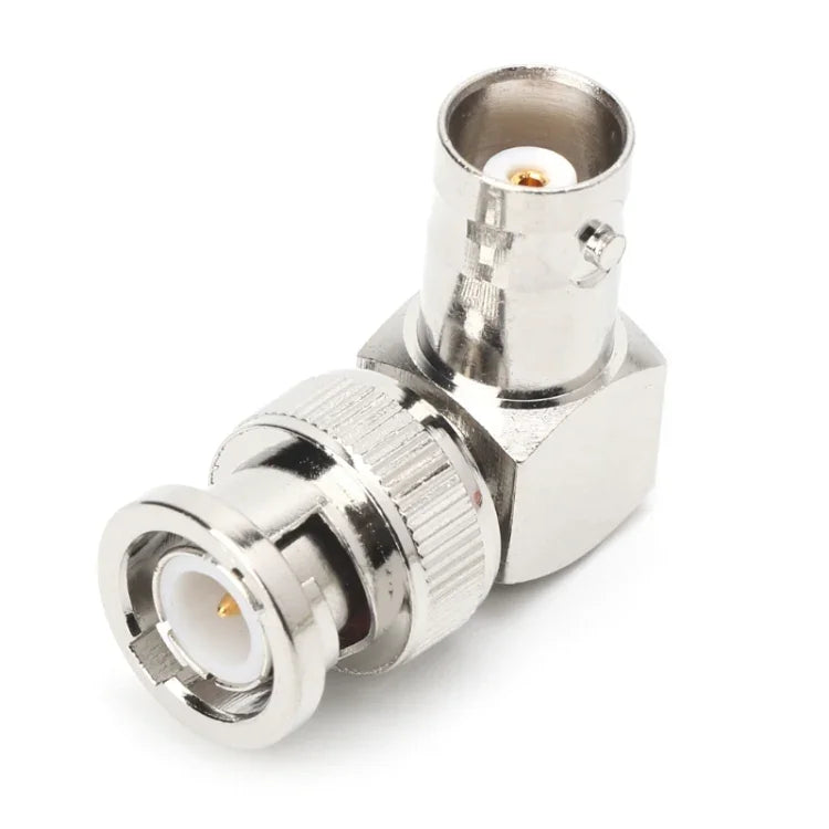 Đầu nối thẻ RF loại L góc phải BNC đực sang BNC cái nối tiếp
