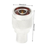 Bộ chuyển đổi RF đồng trục NJ / FMEJ N đực sang đầu nối FME