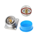 Đầu nối trung tâm L29 7/16 Din cái với 4 lỗ mặt bích chén hàn bộ chuyển đổi RF đồng trục