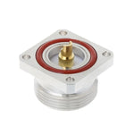 Đầu nối trung tâm L29 7/16 Din cái với 4 lỗ mặt bích chén hàn bộ chuyển đổi RF đồng trục