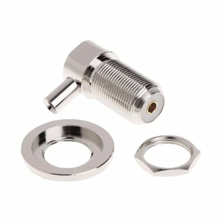 Đầu nối RF góc phải UHF cái SO239 cho cáp đồng trục RG58 / RG142 LMR195