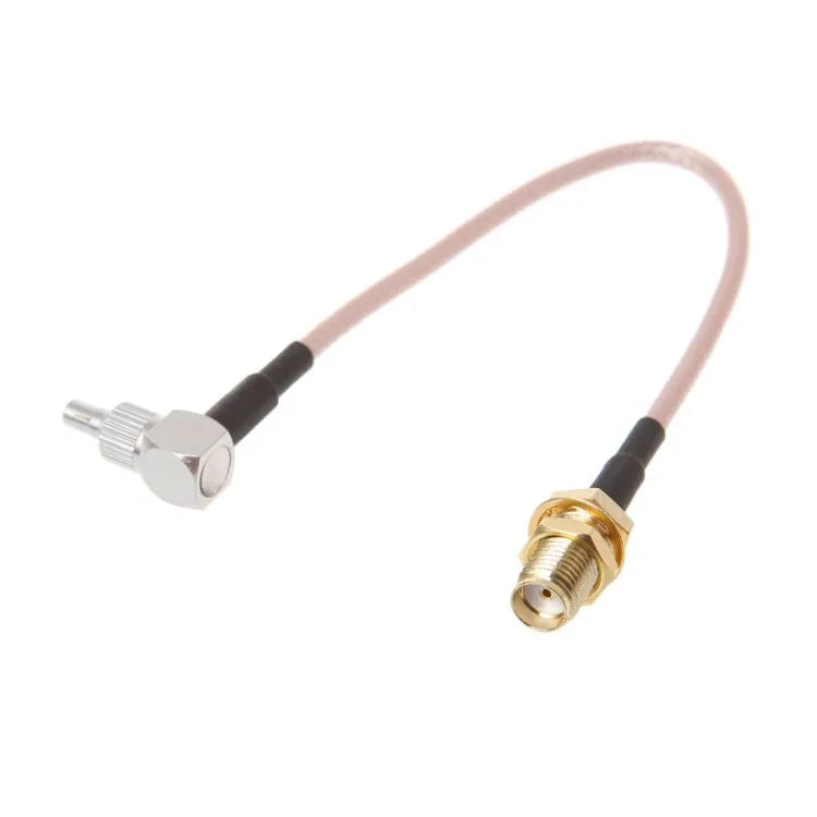 Cáp bộ chuyển đổi RG316 đầu nối RF đồng trục SMA cái sang CRC9 / TS9 đôi, chiều dài: 15cm
