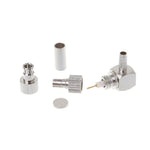 Đầu nối thẻ RF đồng trục góc phải 2 trong 1 TS9 / CRC9 đực cho RG174 / 178 / 316 LMR100
