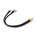 Cáp Kết Nối Mở Rộng Đầu Nối RG174 SMA Nữ sang 2 x TS9 Nam, Chiều Dài: 15cm, SMA Nữ sang 2 x TS9 Nam 15cm