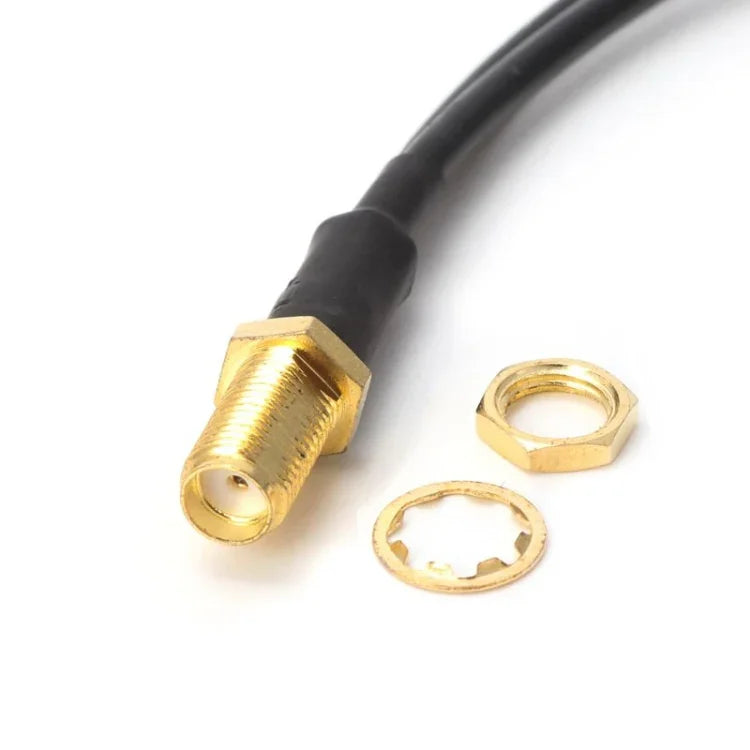 Cáp Kết Nối Mở Rộng Đầu Nối RG174 SMA Nữ sang 2 x TS9 Nam, Chiều Dài: 15cm, SMA Nữ sang 2 x TS9 Nam 15cm