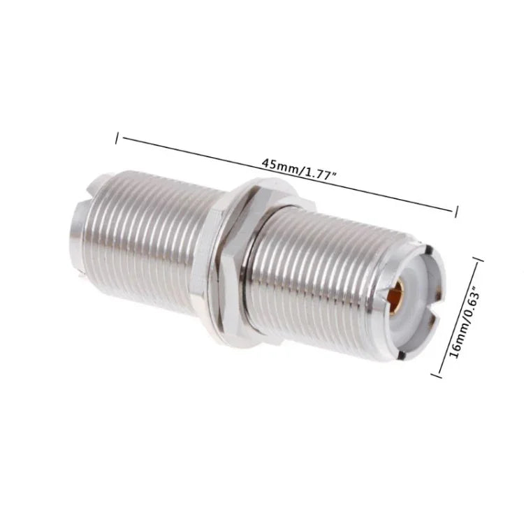 Đầu Nối Chuyển Đổi UHFKKY UHF Nữ sang Nữ, Phiên Bản Kéo Dài